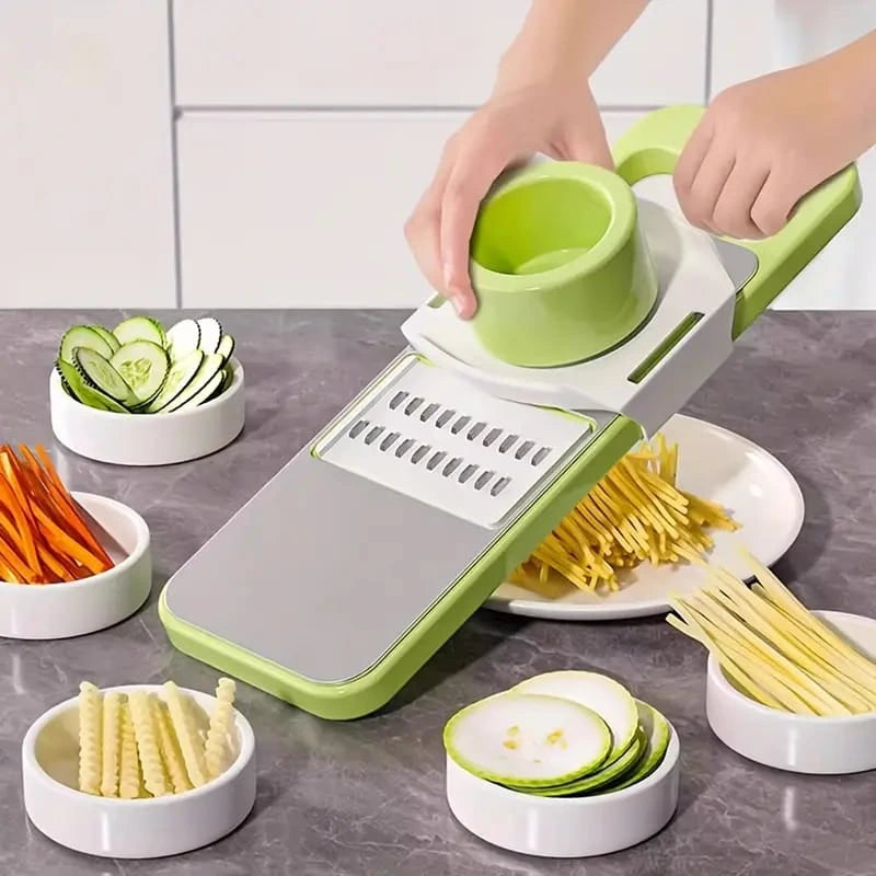 5 In 1 Vegetable Cutter Slicer Manual Chopper Multi Function Kitchen Vegetable Grater Shredder