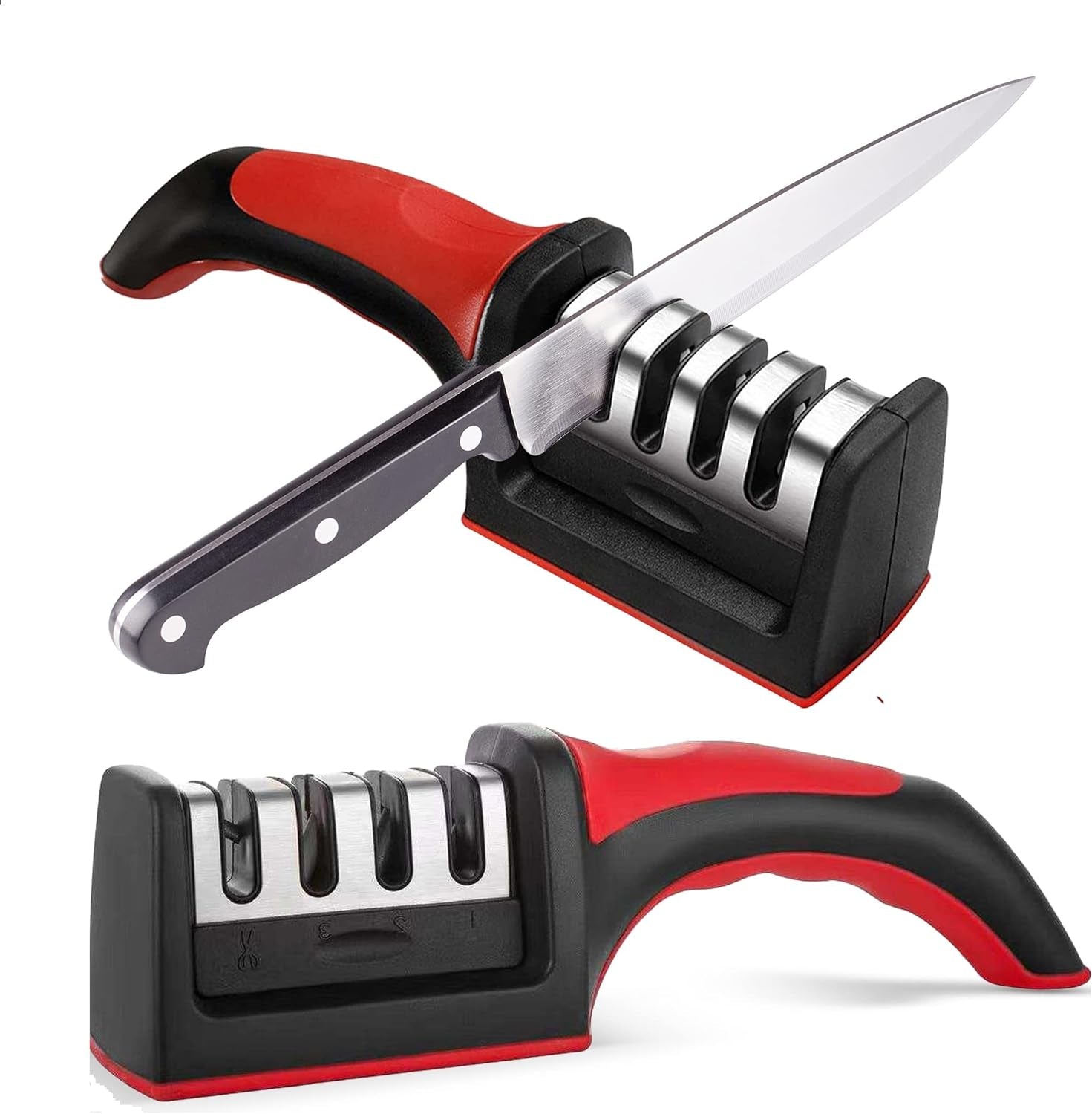 Knife Sharpener Manual Kitchen Blade Sharpening Tool Cutting Performance Improvement Accessory