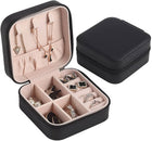 Leather Jewellery Organizer Travel Jewelry Storage Box Necklace Ring Earring Holder Case
