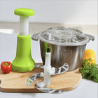 2L Steel Push Chopper