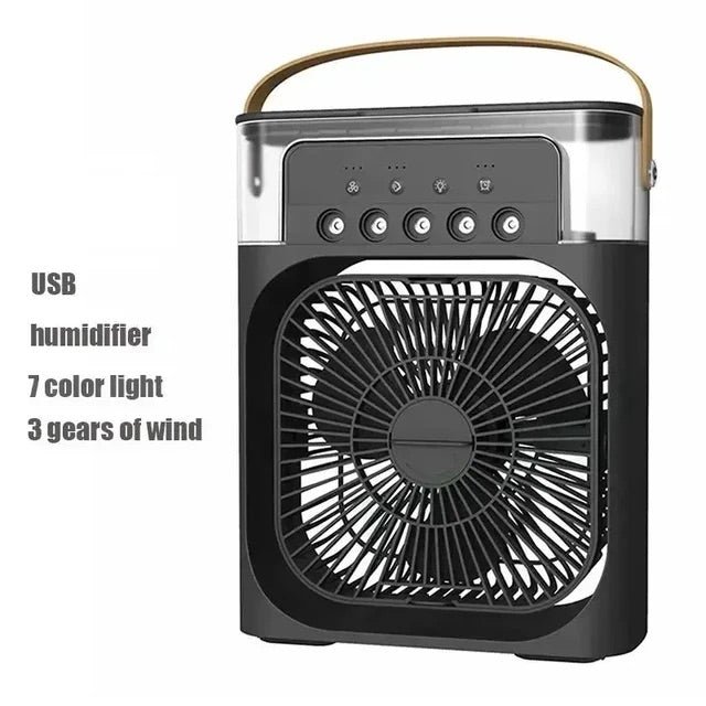 Mist Cooling Fan 10 Inch Portable Water Spray Rechargeable Mini Desk Fan For Home Office