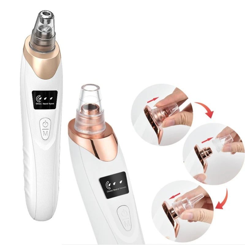 Derma Suction Blackhead Remover Rechargeable Vacuum Pore Cleaner Facial Beauty Device
