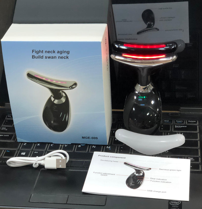 Digital Massage Face Neck Portable Facial Massager Relaxation Skin Care Beauty Therapy Device