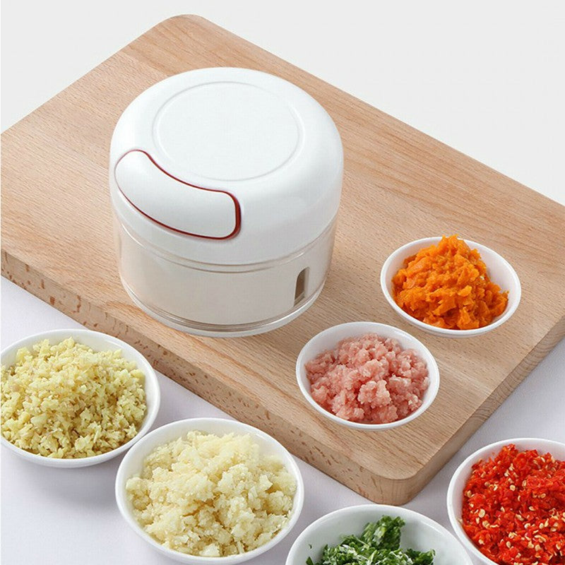 Mini Chopper Manual Food Cutter Vegetable Slicer Kitchen Preparation Accessory