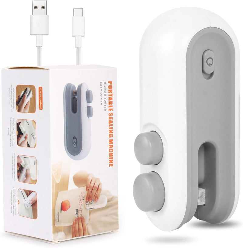Mini Sealer Rechargeable Heat Sealing Machine Food Bag Storage Freshness Preservation Tool