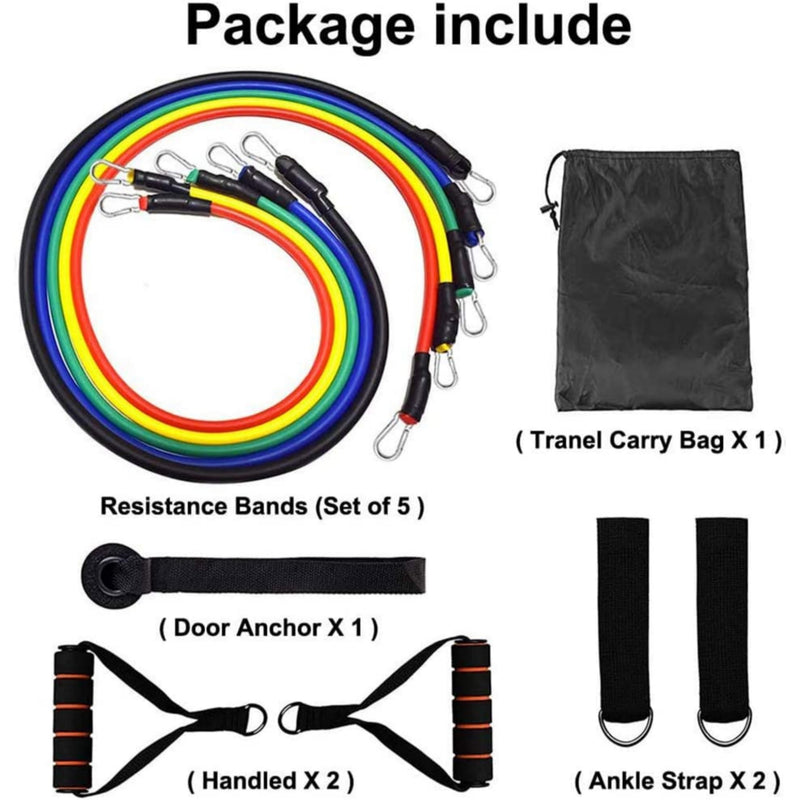 Resistance Gym Band Fitness Exercise Workout Training Equipment Muscle Strength Tool