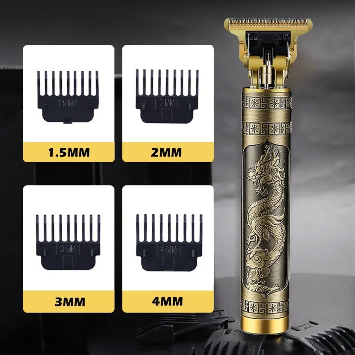 T9 Trimmer Metal Electric Hair Clipper Rechargeable Beard Shaver Grooming Device Men