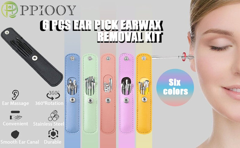 Ear Wax Cleaning Kit Ear Cleaner Set Safe Hygiene Care Accessories