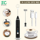 Rechargeable Coffee Beater Electric Milk Frother Handheld Mixer Kitchen Beverage Making Tool