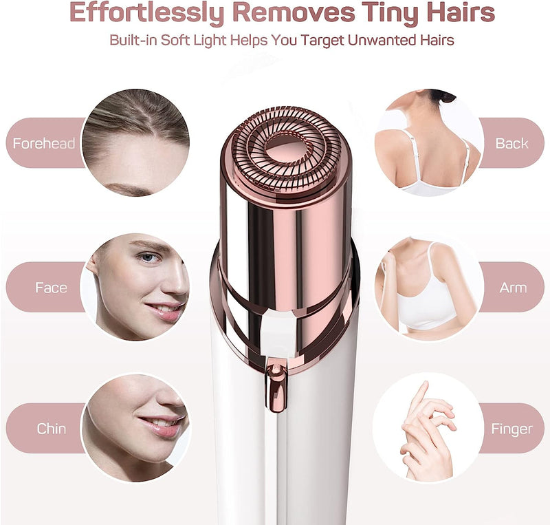 Flawless 2 In 1 Eyebrow Trimmer Electric Facial Hair Removal Beauty Device