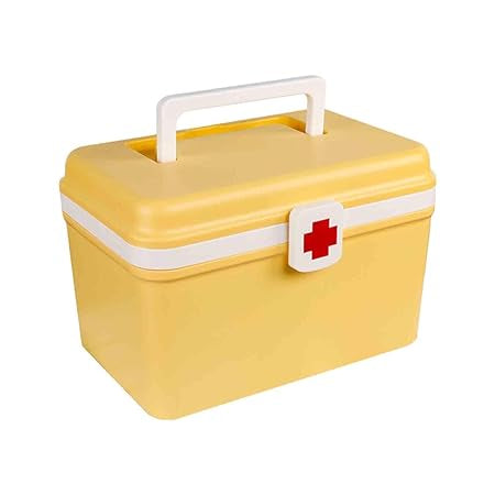 Medicine Box Portable Storage Organizer Medical Supplies Holder Home Office Travel Case