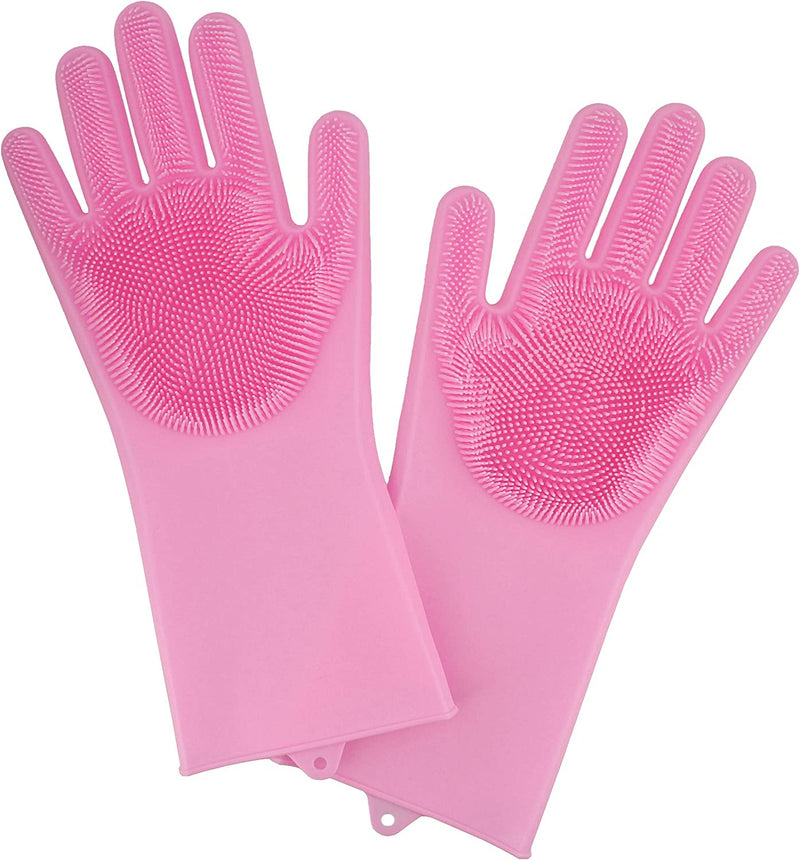 Silicone Gloves Reusable Kitchen Cleaning Washing Dishes Protective Household Gloves