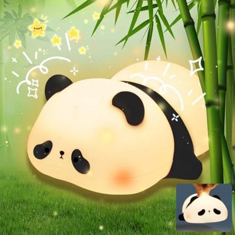 Silicone Rechargeable Panda Lamp LED Night Light Bedroom Kids Home Decoration