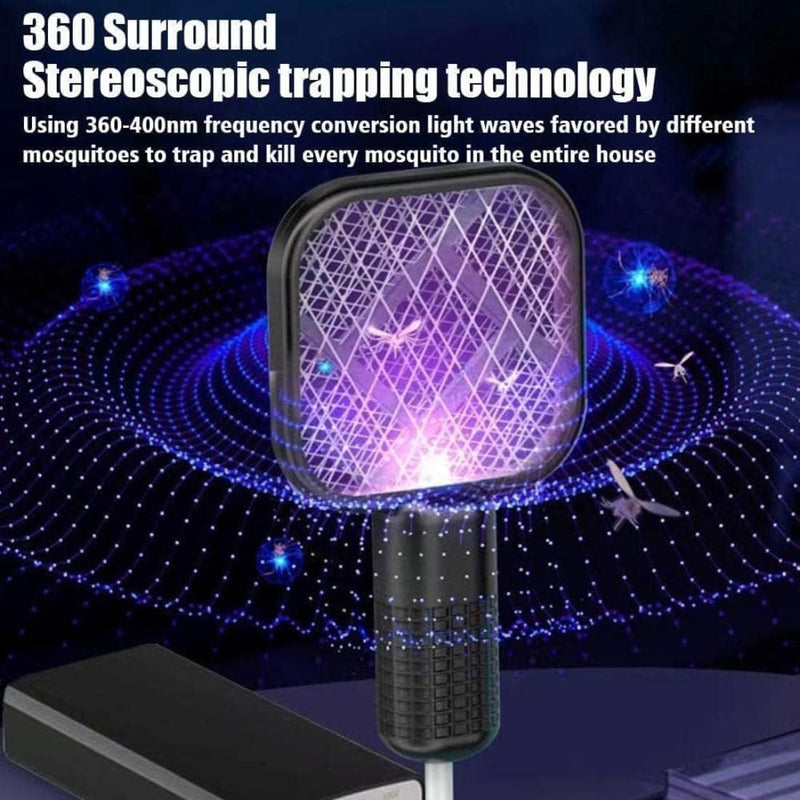 Mini Racket USB Mosquito Killer Electric Zapper Rechargeable Insect Swatter Outdoor Protection
