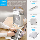 Mist Cooling Fan 10 Inch Portable Water Spray Rechargeable Mini Desk Fan For Home Office