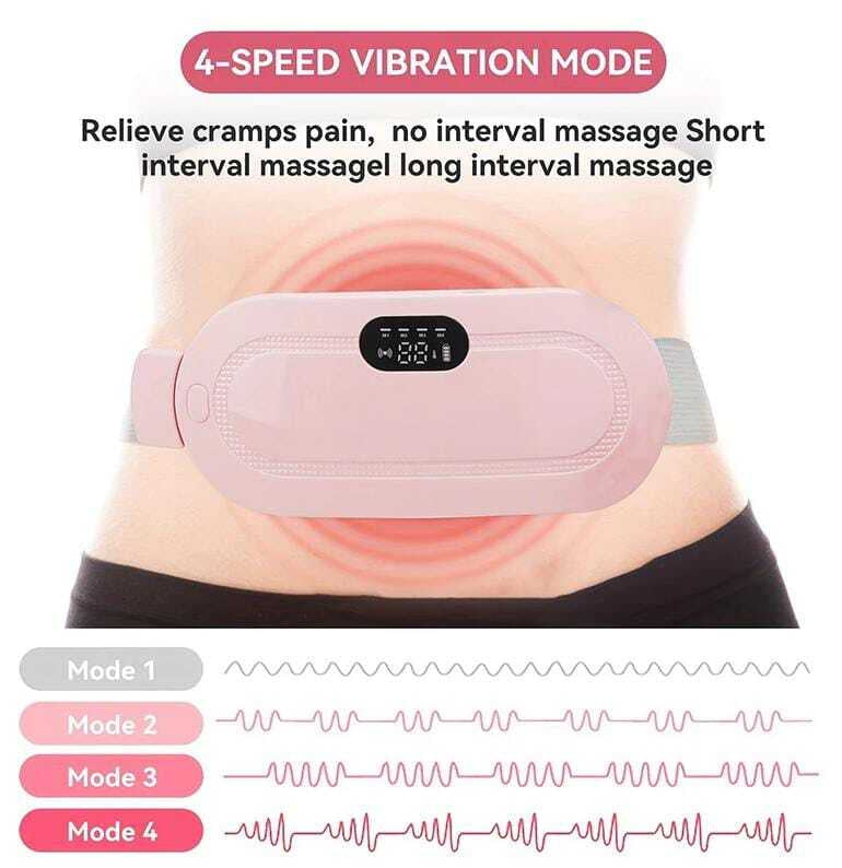 Period Cramp Belt Rechargeable Heating Massage