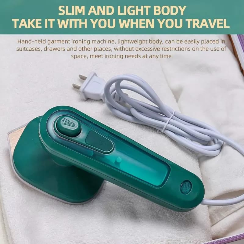 Portable Electric Iron Travel Mini Clothes Pressing Appliance Home Office Trip Essential