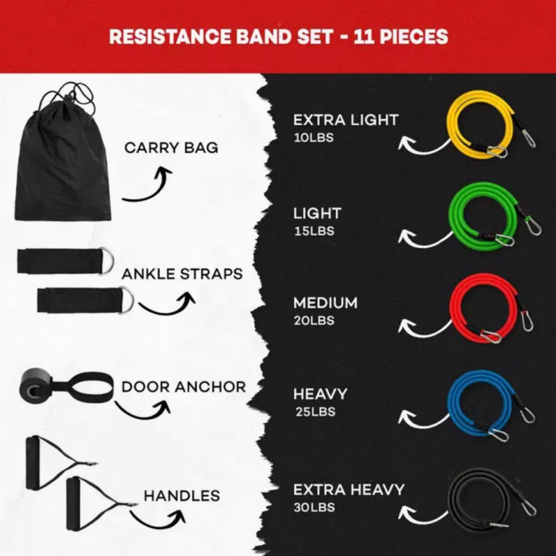 Resistance Gym Band Fitness Exercise Workout Training Equipment Muscle Strength Tool