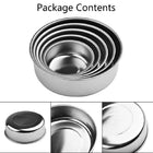 Stainless Steel 5 Pcs Bowl Set Kitchen Mixing Serving Food Preparation Collection