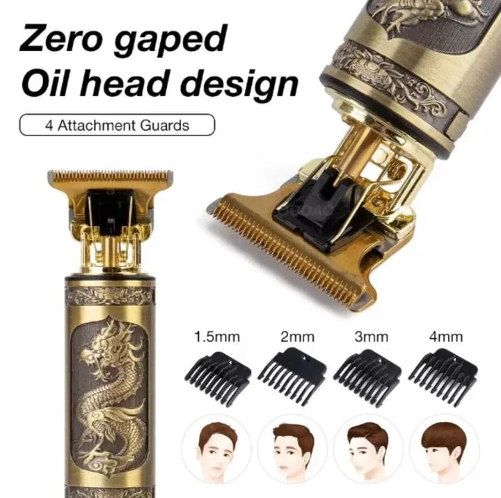 T9 Trimmer Metal Electric Hair Clipper Rechargeable Beard Shaver Grooming Device Men