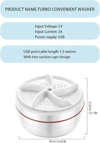 Turbine Portable Mini Washing Machine Electric Turbo Washer Laundry Cleaning Device For Clothes