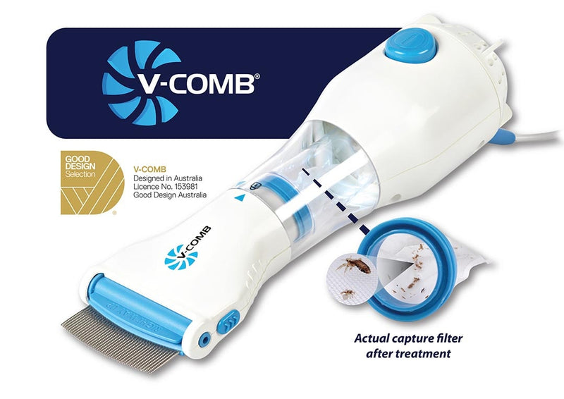 V Comb Electric Anti Lice Removal Device For Kids Adults Head Nits Cleaning Grooming Tool