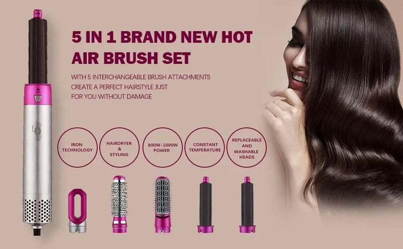 5 In 1 Hair Dryer Hot Air Brush