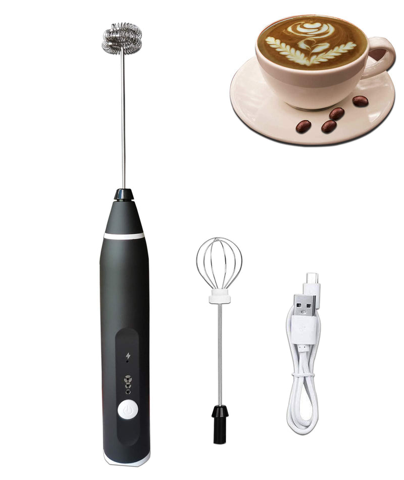 Rechargeable Coffee Beater Electric Milk Frother Handheld Mixer Kitchen Beverage Making Tool