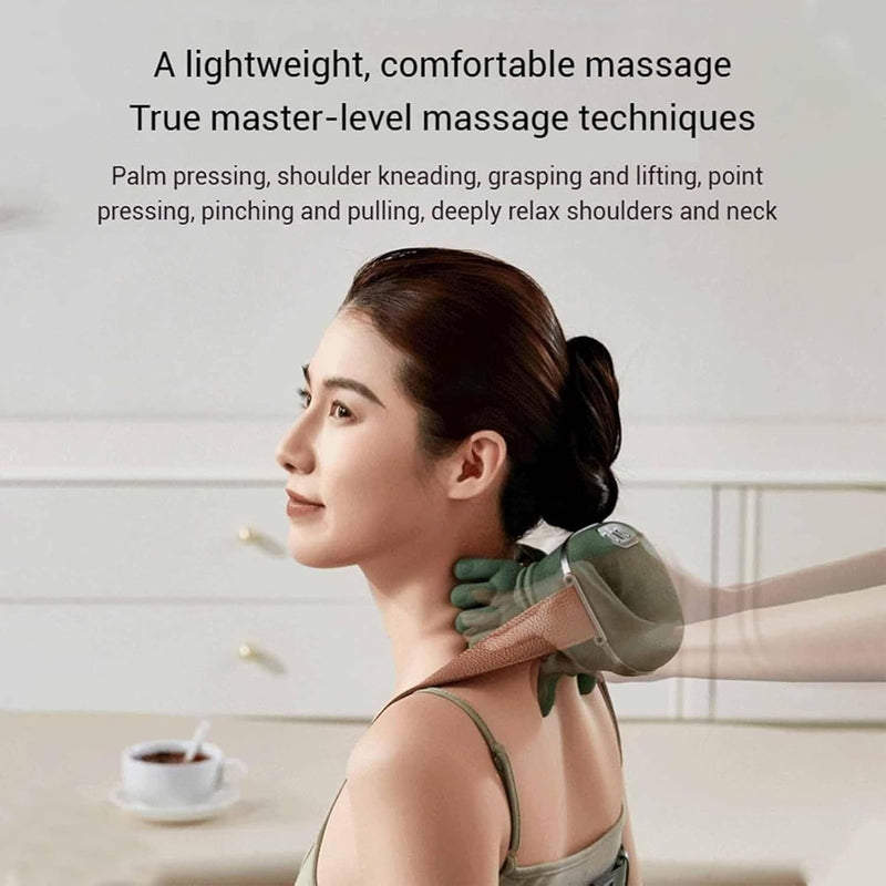 Heated 3 Level Deep Tissue Massager Shoulder Neck Body Relaxation Therapy Machine
