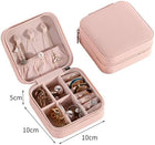 Leather Jewellery Organizer Travel Jewelry Storage Box Necklace Ring Earring Holder Case