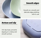 10 Pcs Plastic Food Plates Set