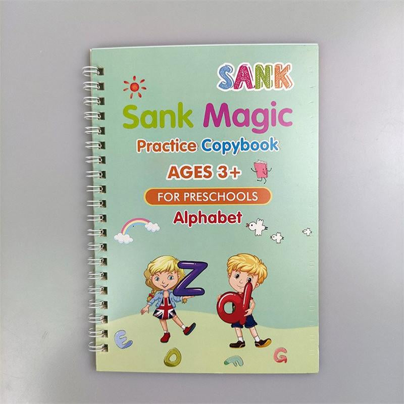 4 Sank Magic Book Pen Refills Creative Learning Writing Practice Book Kids
