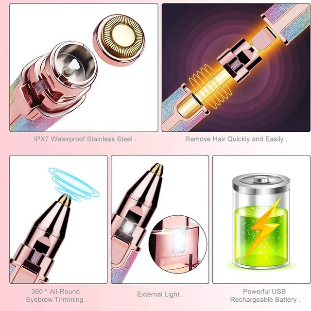 Flawless 2 In 1 Eyebrow Trimmer