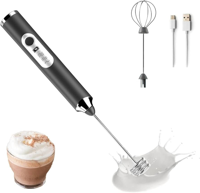 Rechargeable Coffee Beater Electric Milk Frother Handheld Mixer Kitchen Beverage Making Tool