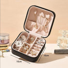 Leather Jewellery Organizer Travel Jewelry Storage Box Necklace Ring Earring Holder Case