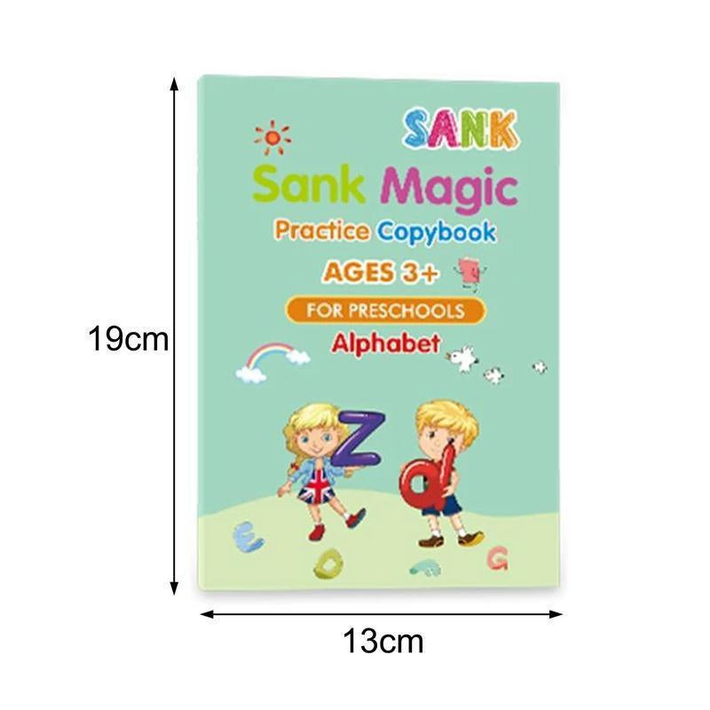 4 Sank Magic Book Pen Refills Creative Learning Writing Practice Book Kids