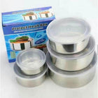 Stainless Steel 5 Pcs Bowl Set Kitchen Mixing Serving Food Preparation Collection