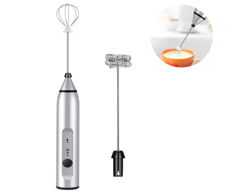Rechargeable Coffee Beater Electric Milk Frother Handheld Mixer Kitchen Beverage Making Tool