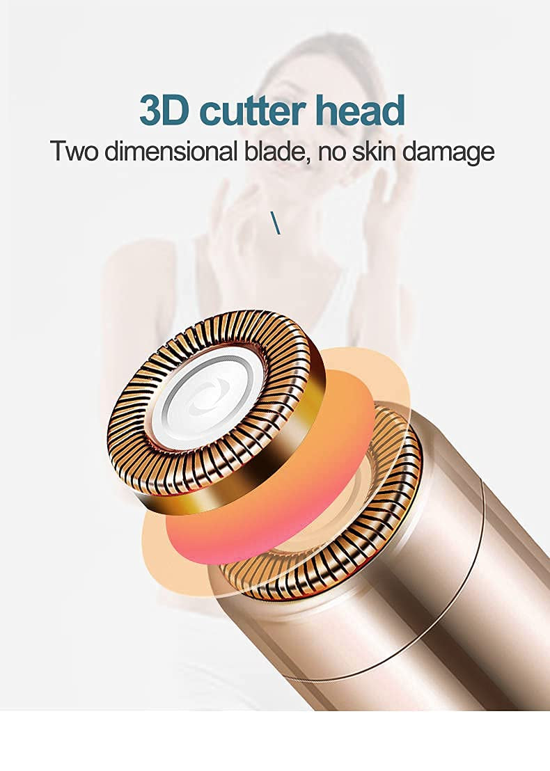 Flawless 2 In 1 Eyebrow Trimmer Electric Facial Hair Removal Beauty Device