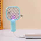 Mini Racket USB Mosquito Killer Electric Zapper Rechargeable Insect Swatter Outdoor Protection