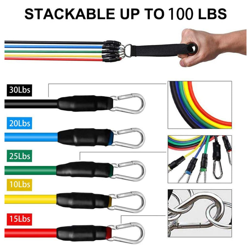 Resistance Gym Band Fitness Exercise Workout Training Equipment Muscle Strength Tool