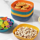 10 Pcs Plastic Food Plates Set