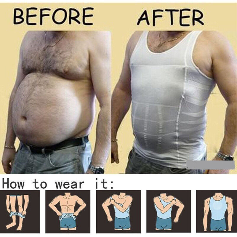 Slim Vest Body Shaper Men Compression Waist Slimming Fitness Support Garment