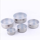 Stainless Steel 5 Pcs Bowl Set Kitchen Mixing Serving Food Preparation Collection
