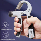 Hand Gripper Adjustable Resistance Counter Strength Training Exercise Fitness Tool For Muscle