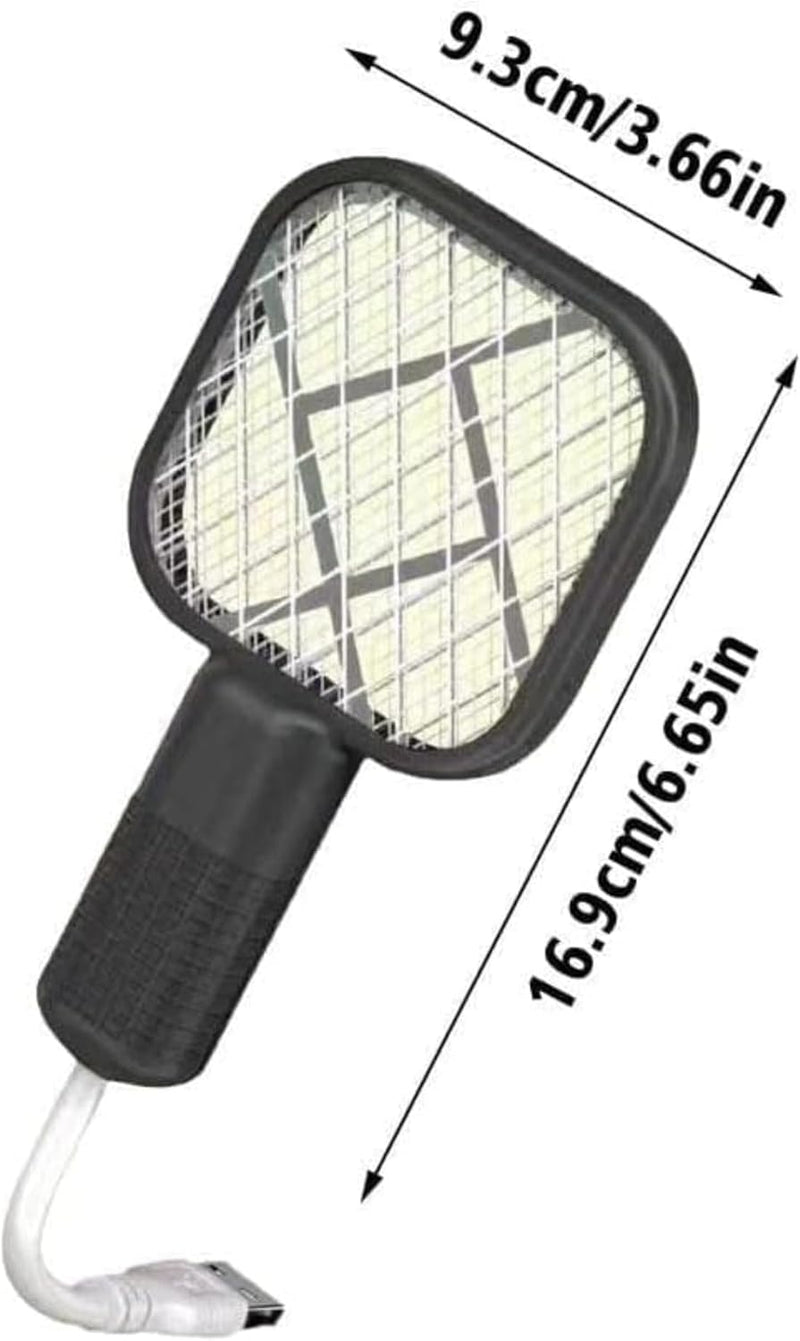 Mini Racket USB Mosquito Killer Electric Zapper Rechargeable Insect Swatter Outdoor Protection