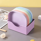 10 Pcs Plastic Food Plates Set