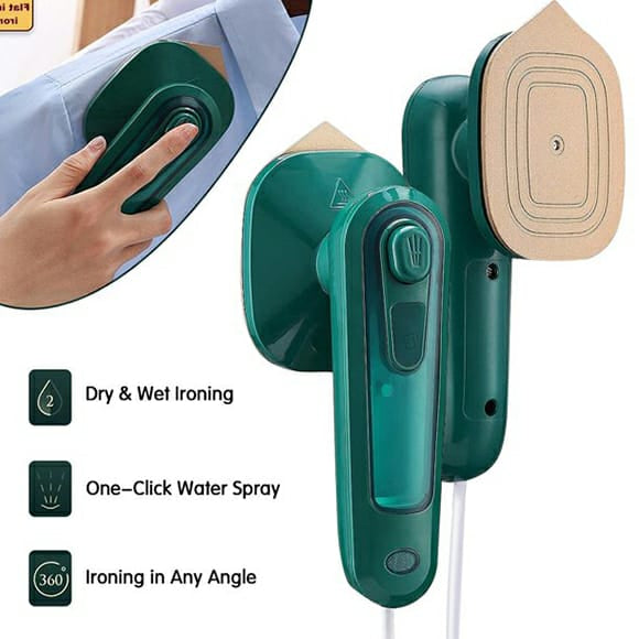 Portable Electric Iron Travel Mini Clothes Pressing Appliance Home Office Trip Essential