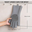 Silicone Gloves Reusable Kitchen Cleaning Washing Dishes Protective Household Gloves