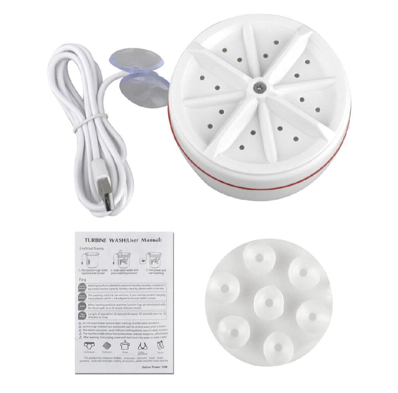 Turbine Portable Mini Washing Machine Electric Turbo Washer Laundry Cleaning Device For Clothes